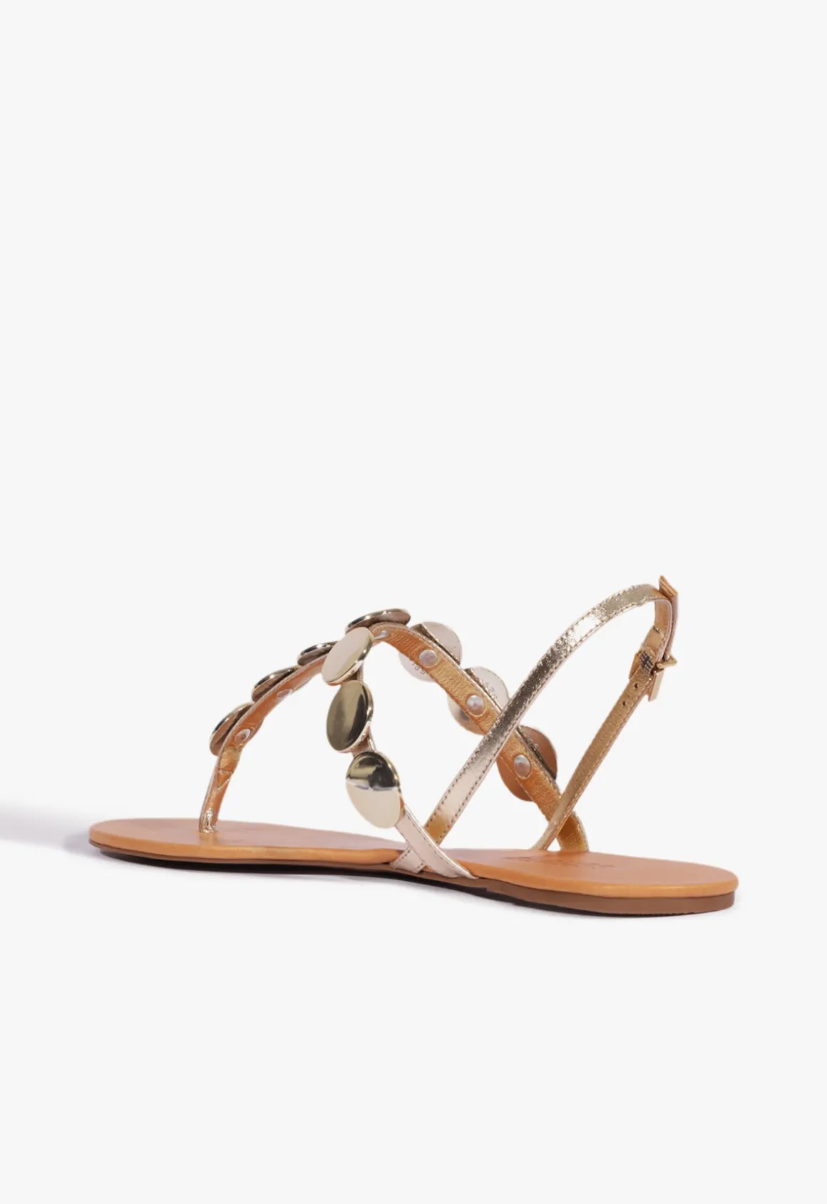 Acacia Gold Leather Sandal