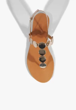 Acacia Gold Leather Sandal