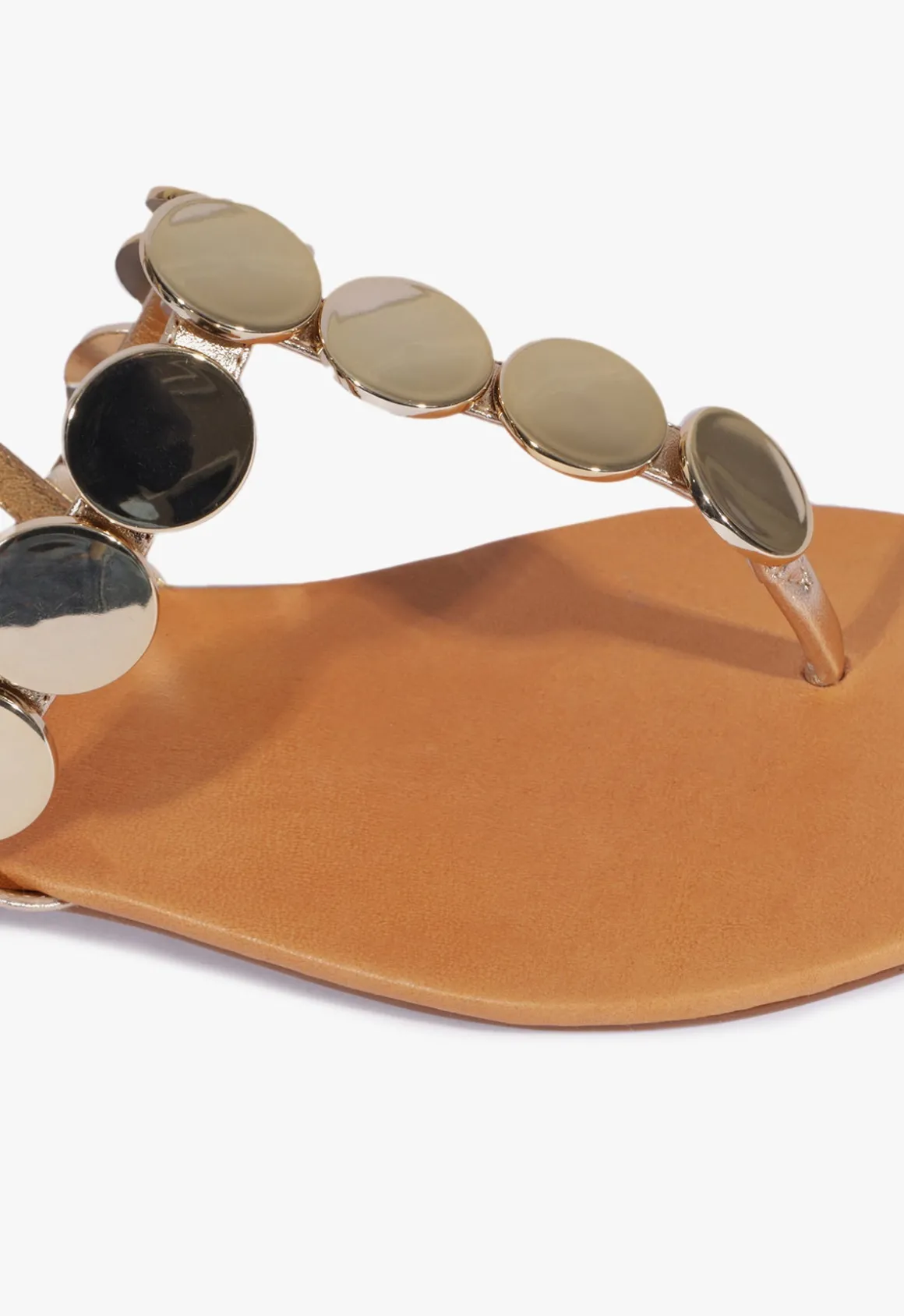 Acacia Gold Leather Sandal