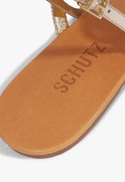 Acacia Gold Leather Sandal