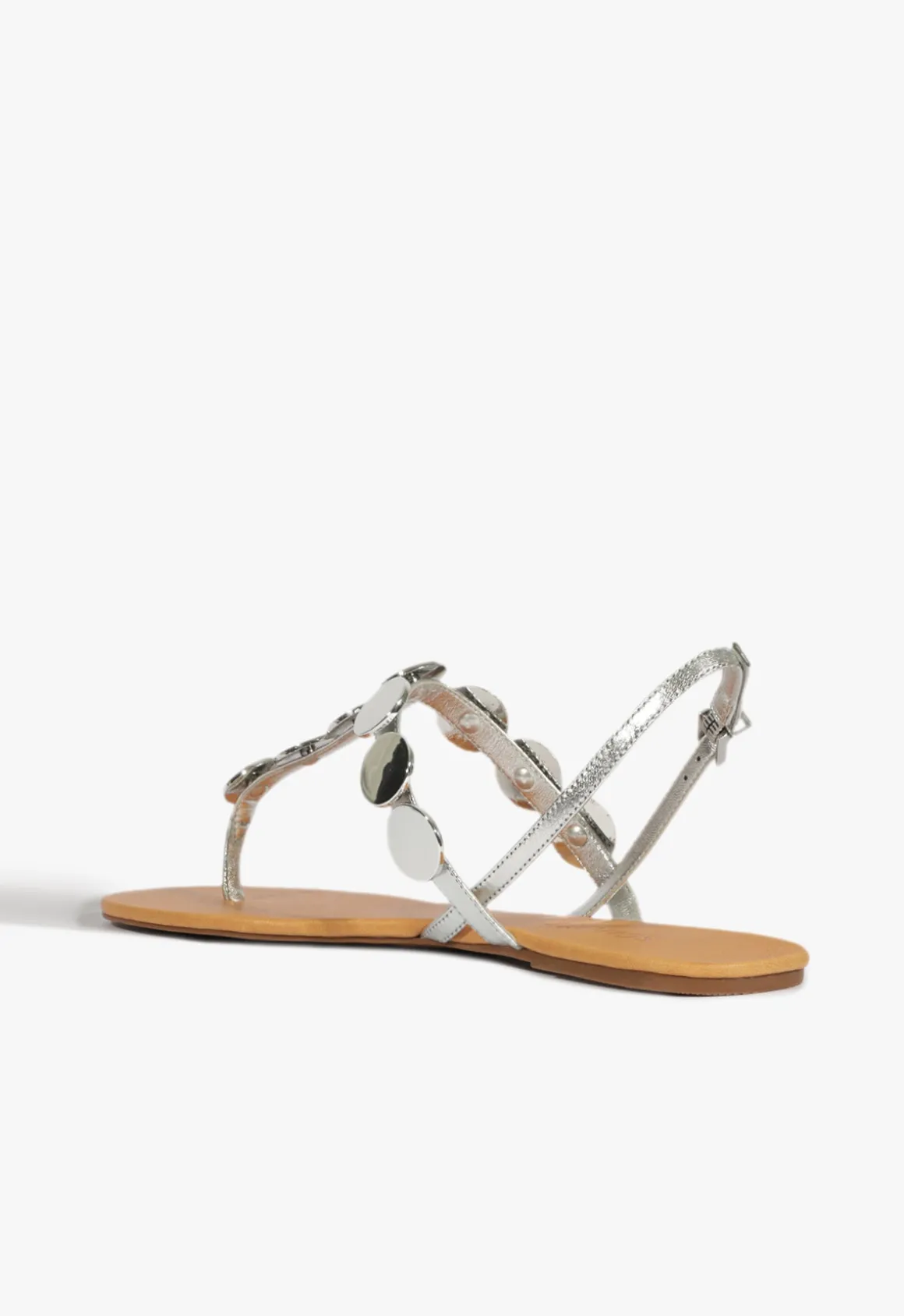 Acacia Silver Leather Sandal