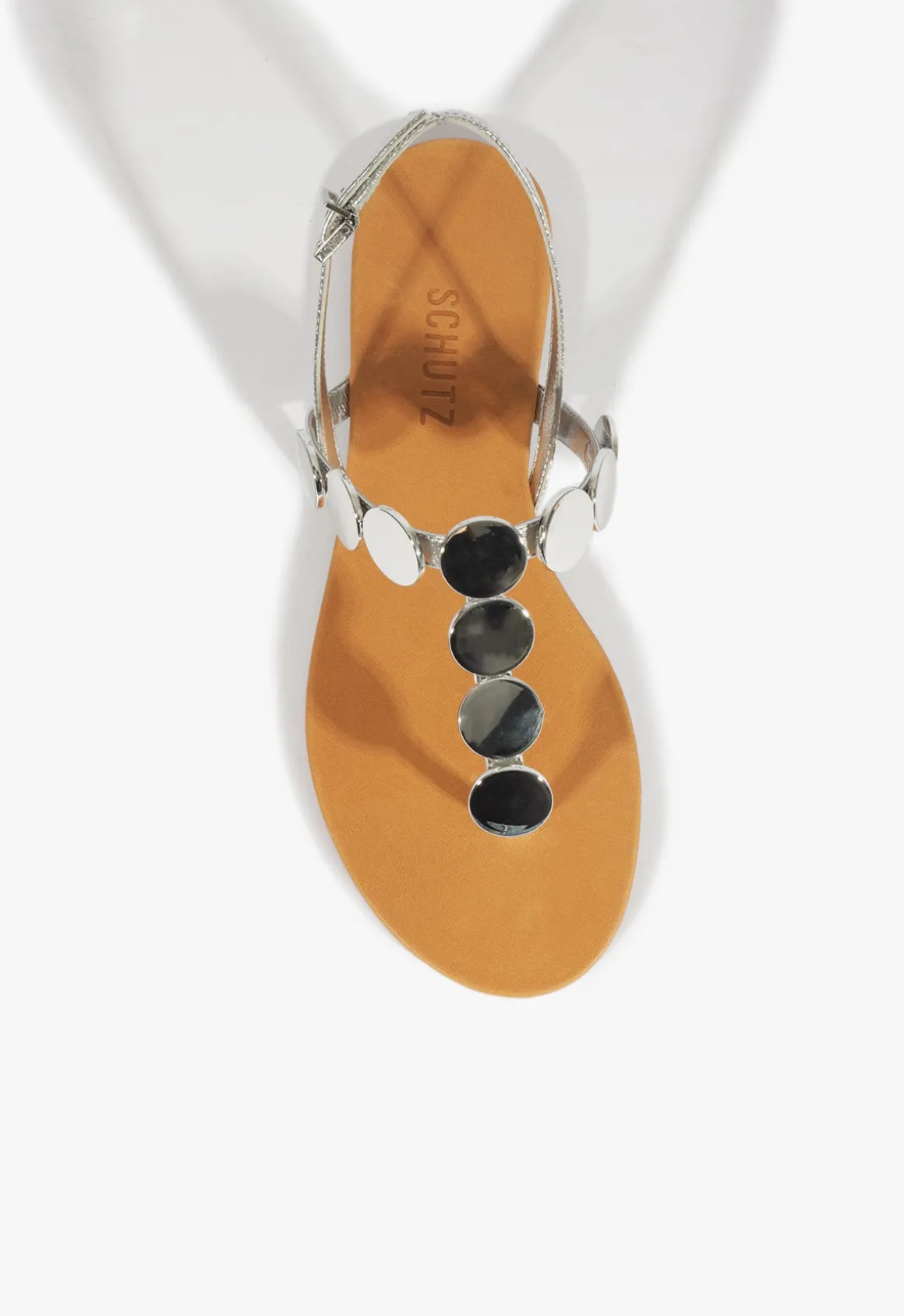 Acacia Silver Leather Sandal