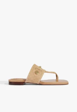 Aria Beige Suede Sandal