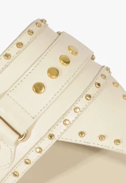 Aria White Leather Sandal