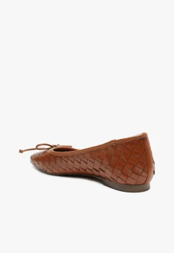 Arissa Honey Peach Leather Ballet Flat