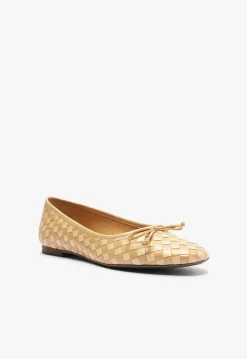 Arissa Woven Leather Flat