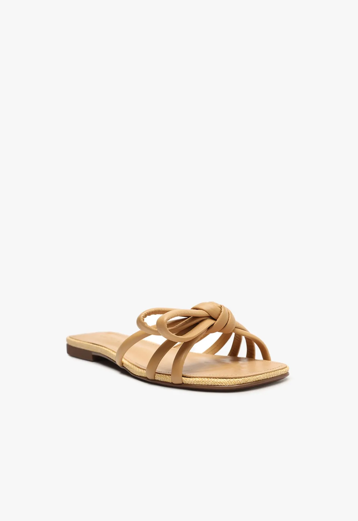 Blossom Lightwood Flat Sandal