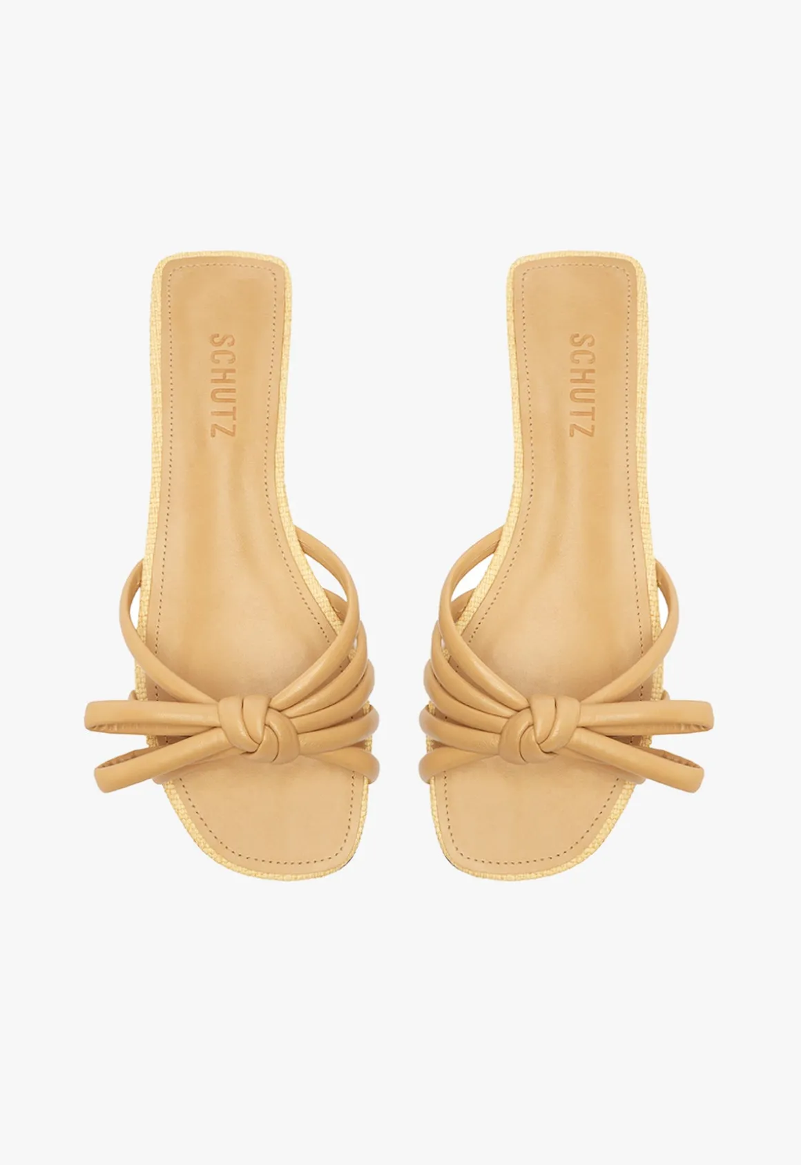 Blossom Lightwood Flat Sandal
