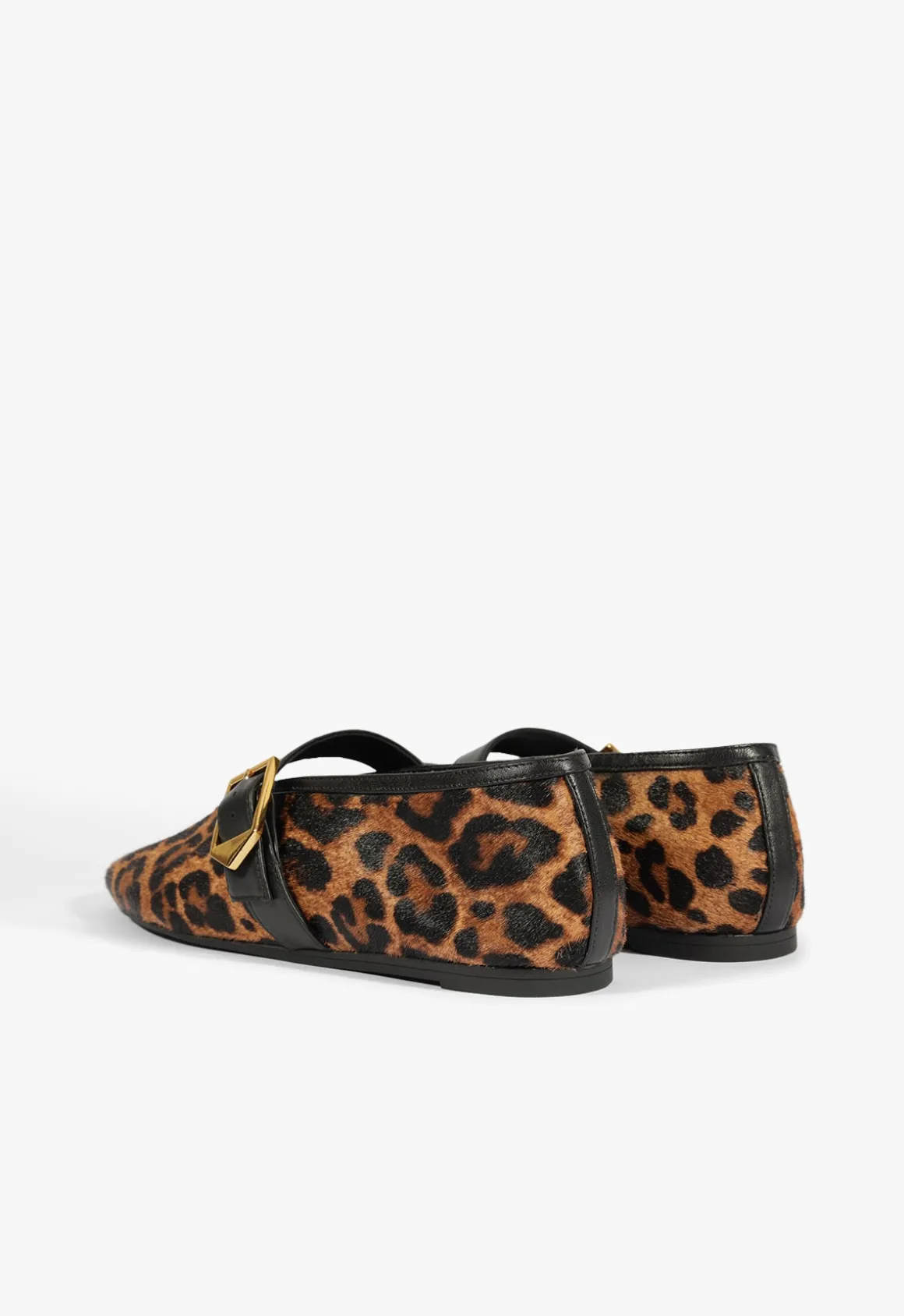 Courtney Buckle Hair Calf Flat