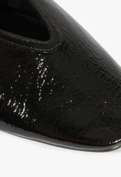 Courtney Buckle Patent Flat