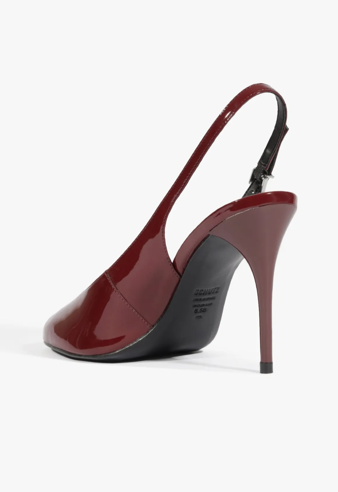 Geraldine Sling Patent Pump