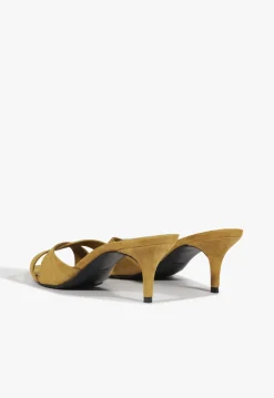 Hilda Leaf Mule Suede Sandal