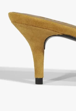 Hilda Leaf Mule Suede Sandal