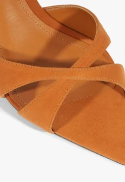 Hilda Leaf Mule Suede Sandal