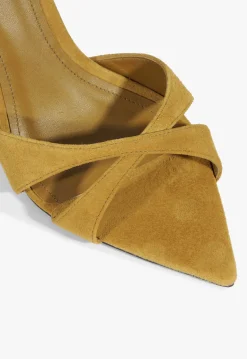 Hilda Leaf Suede Sandal