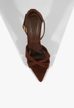 Hilda Leaf Suede Sandal