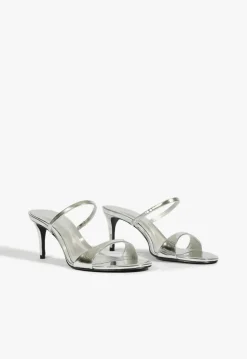 Jessica Mid Mule Metallic Sandal