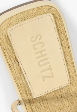 Kaya Beige Leather Flat Sandal