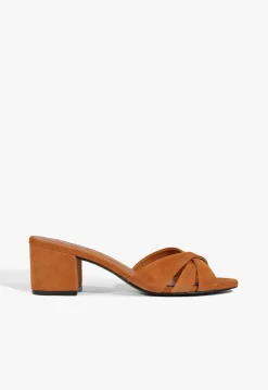 Keefa Block Mule Suede Sandal