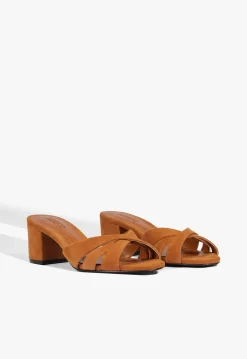 Keefa Block Mule Suede Sandal