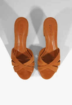 Keefa Block Mule Suede Sandal