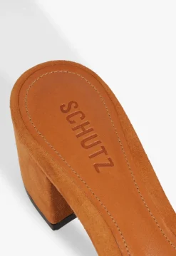 Keefa Block Mule Suede Sandal