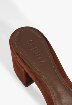 Keefa Block Mule Suede Sandal