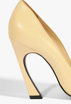 Lexi High Sculptural Beige Pump