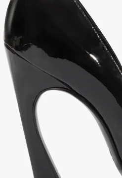 Lexi High Sculptural Black Pump