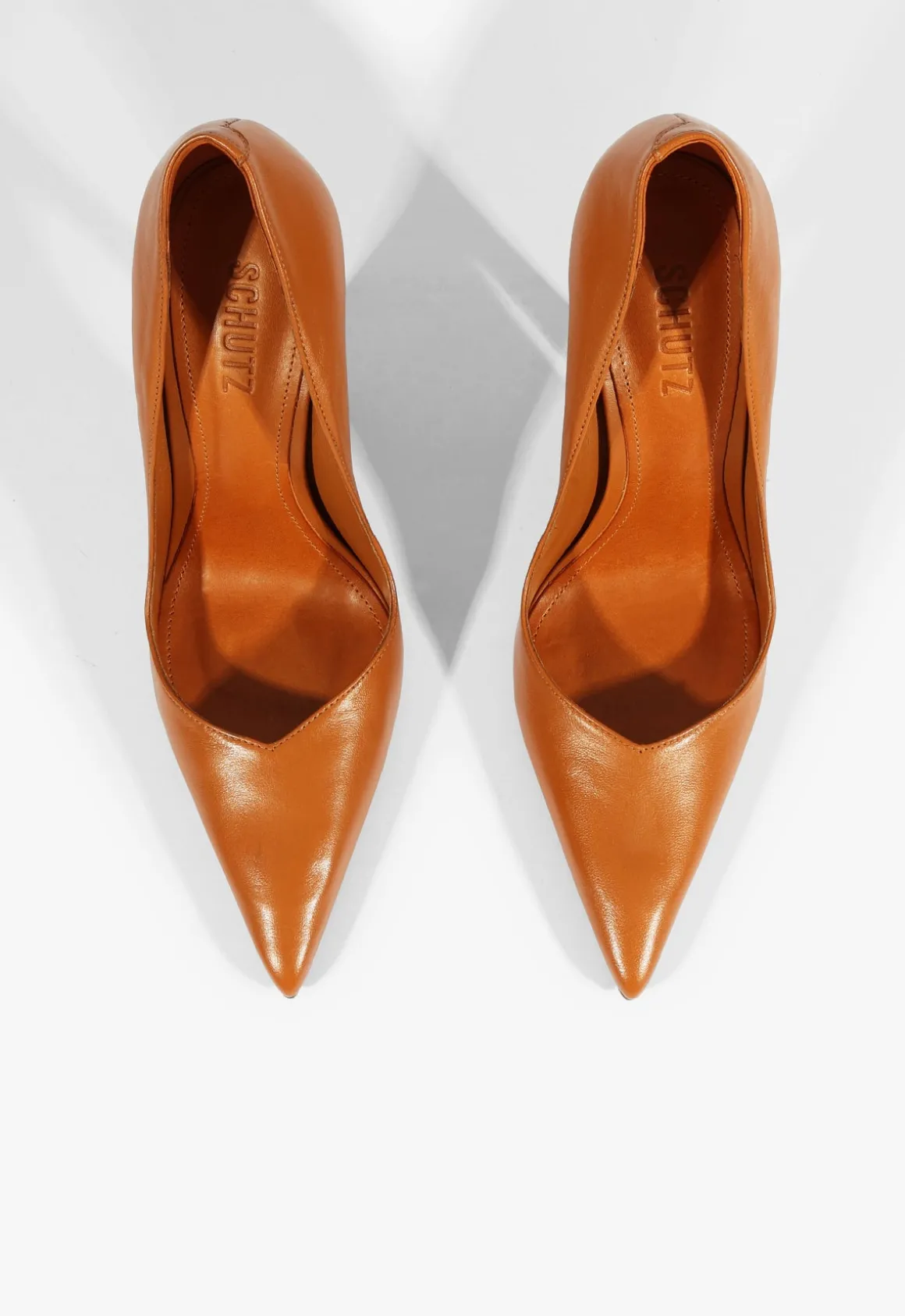 Lexi High Sculptural Brown Pump