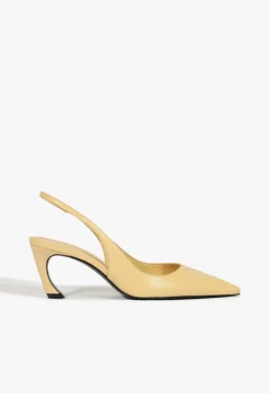Lexi Mid Sculptural Beige Pump