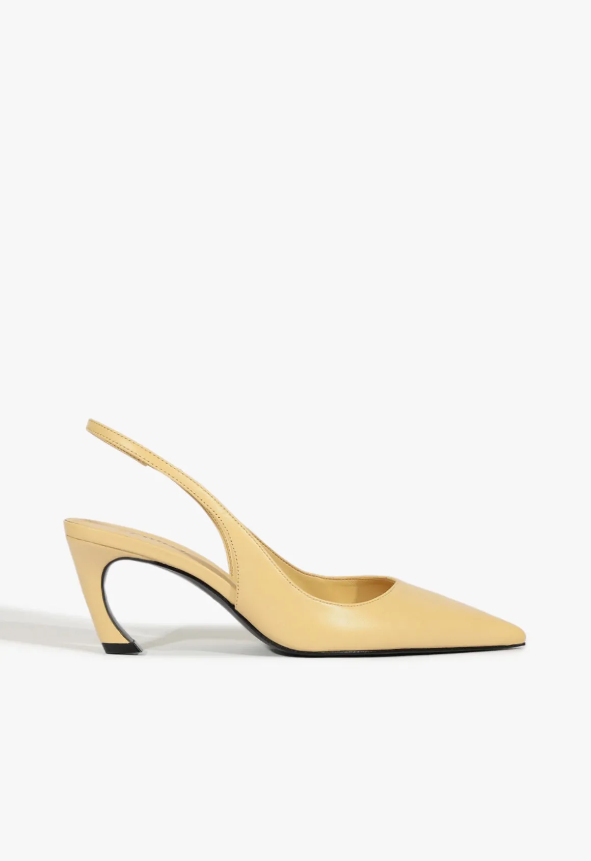 Lexi Mid Sculptural Beige Pump