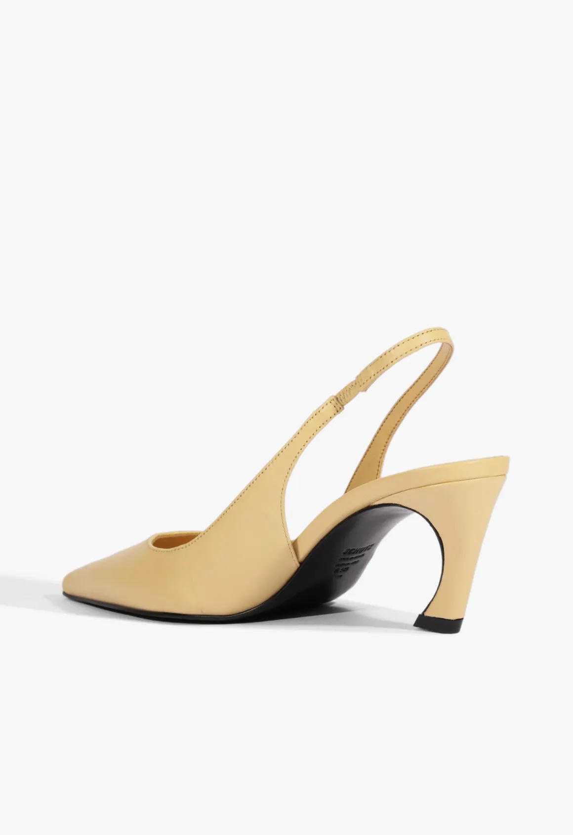 Lexi Mid Sculptural Beige Pump