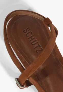 Lisa Brown Suede Flat Sandal