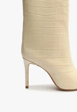 Maryana Crocodile-Embossed Leather Boot