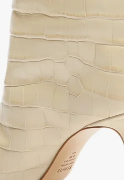 Maryana Crocodile-Embossed Leather Boot