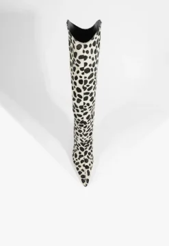 Maryann Up Curve Hair Calf Boot