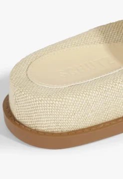 Olga Beige Linen Sporty Sandal