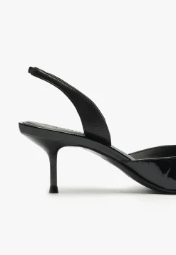 Paola Mid Stiletto Black Pump