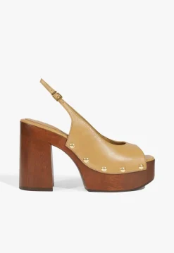 Rose Sling Leather Sandal