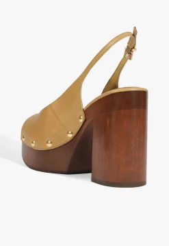 Rose Sling Leather Sandal