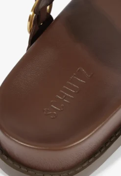Selina Brown Leather Sporty Sandal
